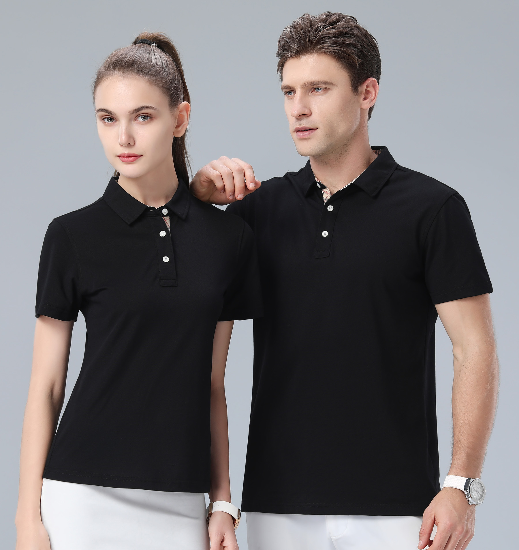 200克夏季polo衫定制工作t恤定做短袖工衣diy广告衫印字logo