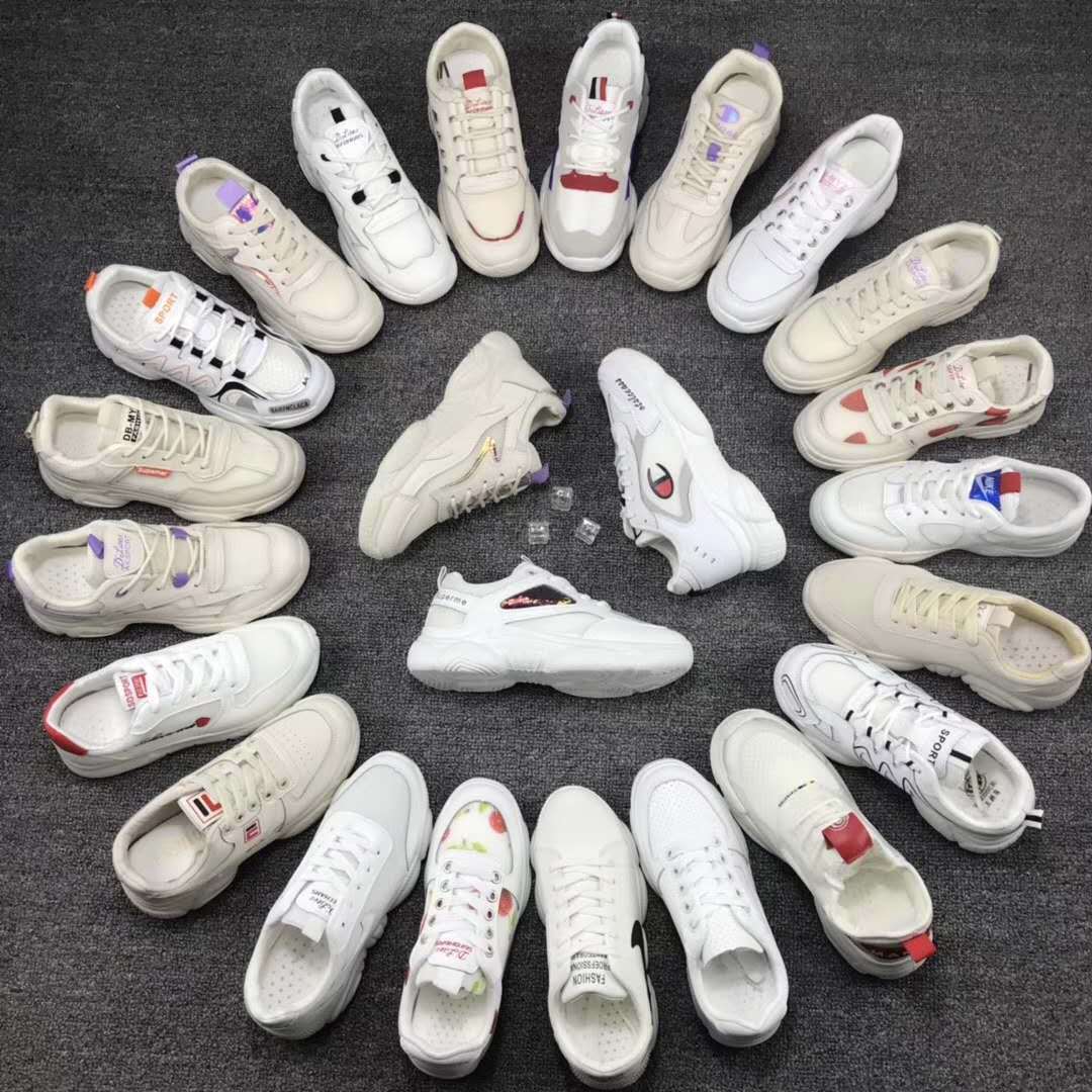 厂家直销地摊鞋赶集鞋子批发5-20元女士浅口小白单鞋批发库存处理