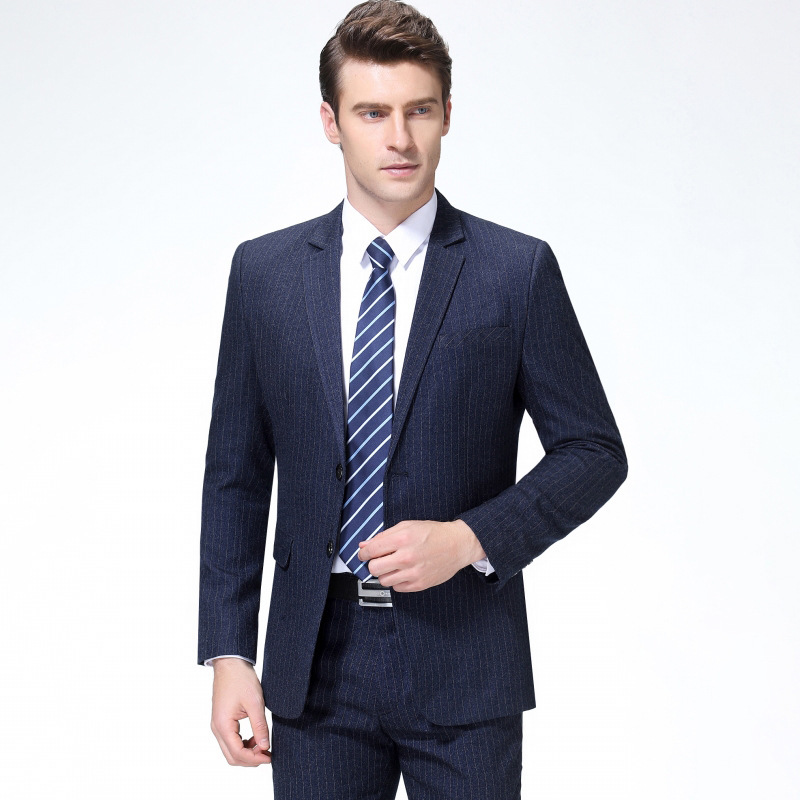 花公子品牌男装西服春秋新款羊毛西装便服中年商务休闲单西外套簿