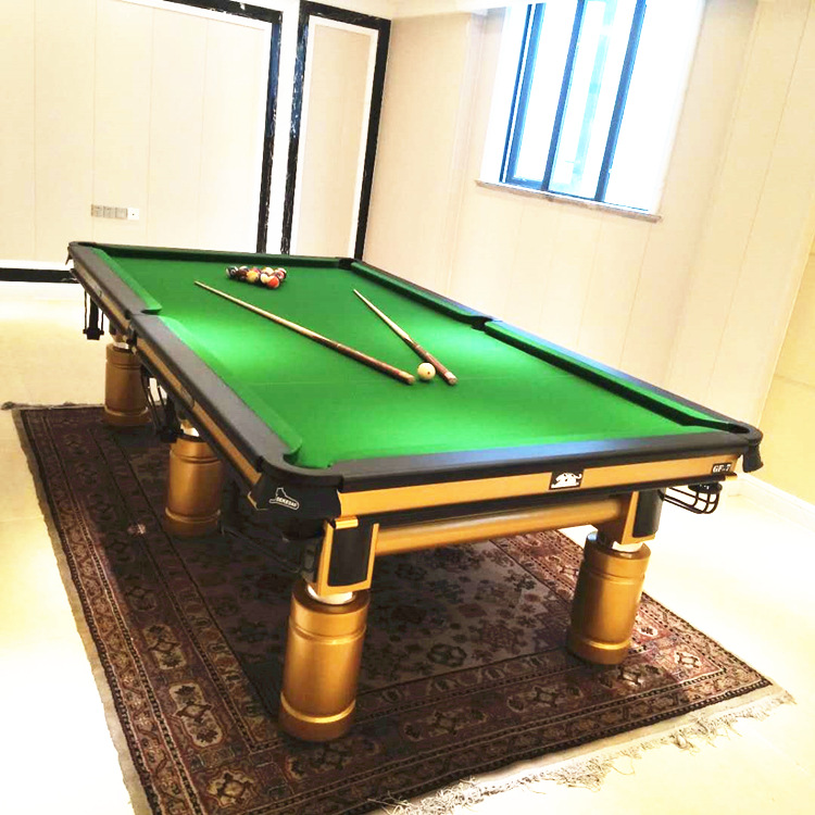 扑食者台球桌球房专用美式黑八标准定制台球桌深圳市强利体育设施