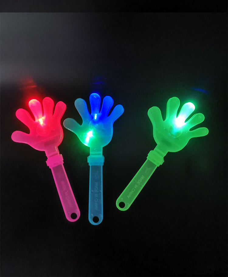 大号发光拍拍手28cm/手掌拍/拍拍掌/手拍器/塑料手拍 闪光手拍