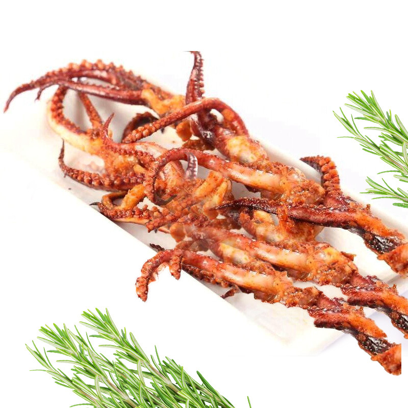 烧烤铁板鱿鱼须串商用冷冻海鲜烧烤串约40g/串*18串/包 整箱10包