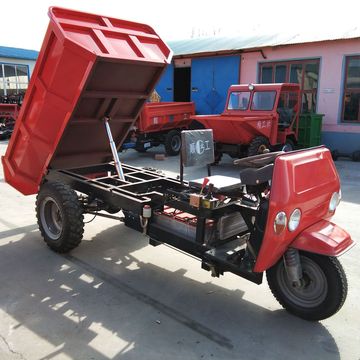 直销电启动柴油机动三轮车 高效工程斗三轮车 柴油液压自卸三轮车