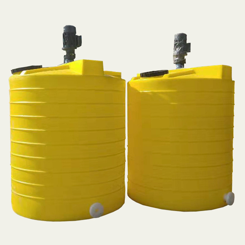 厂家直销 2000升pe加药桶 一体化加药搅拌装置 耐腐蚀pe搅拌罐