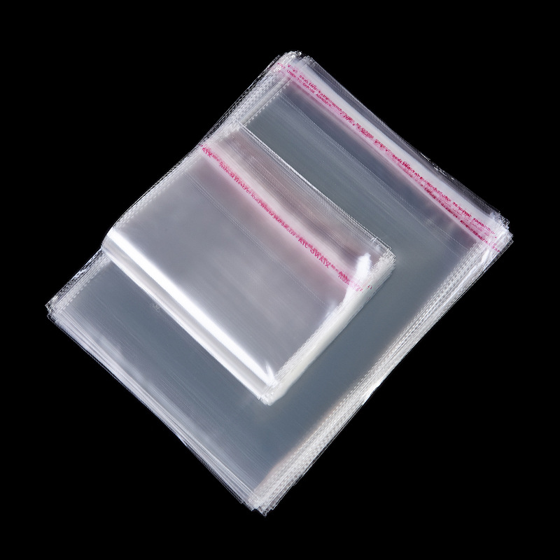 现货opp自粘袋不干胶pe口罩袋自封包装袋pvc胶袋气泡袋可降解