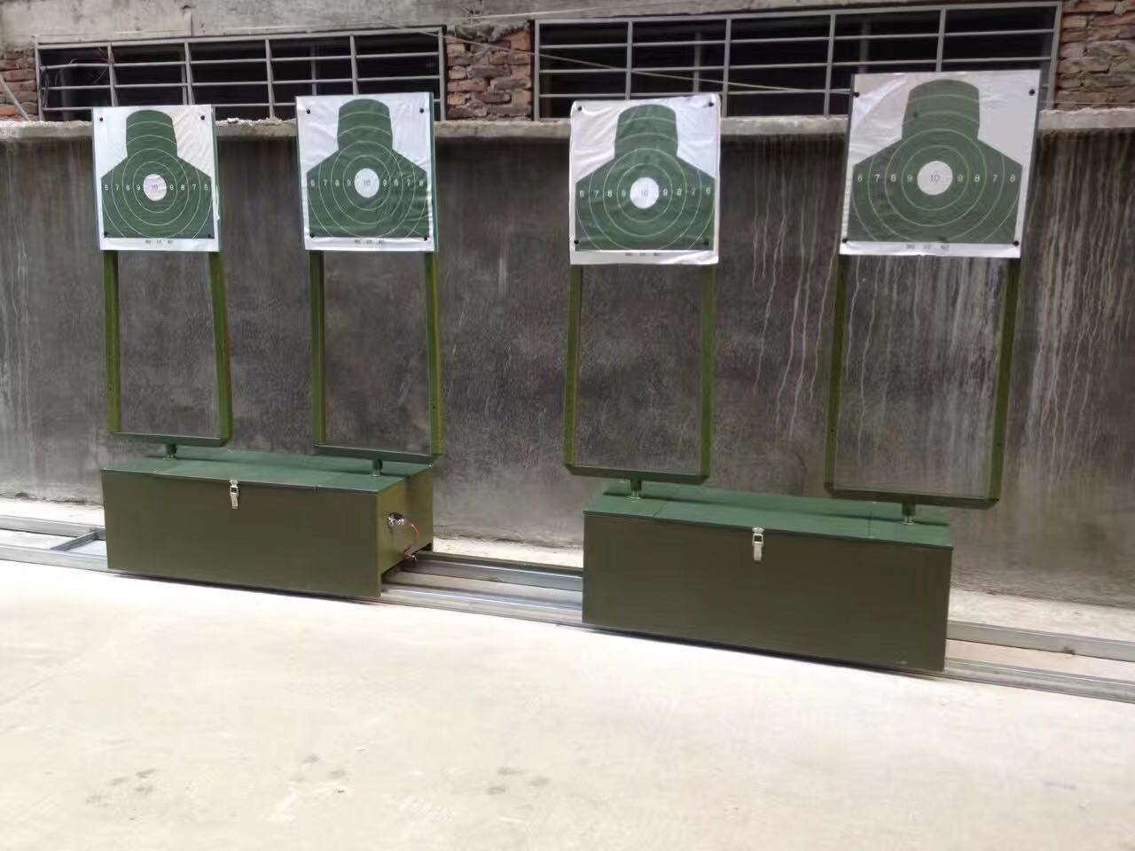 90度隐显运动靶机遥控运动轨道式移动靶标横向移动靶机跑步靶