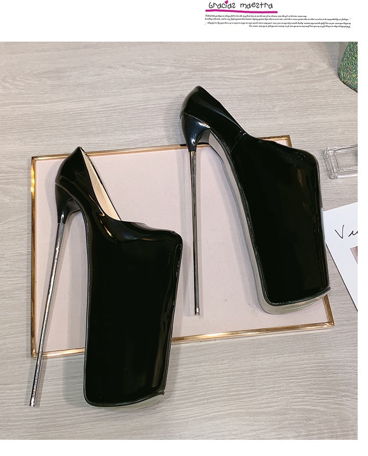 高跟鞋情趣一次性床上30cm金属细跟女高跟鞋大码另类22公分19厘米