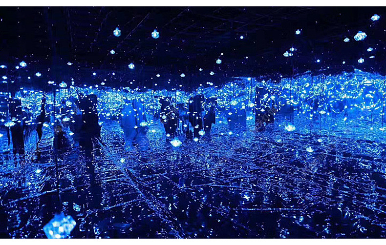 led钻石星空灯魔幻发光纤商场展览水晶灯网红灯宝石星空灯