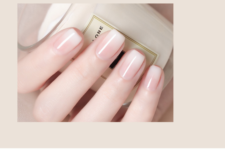 戈雅蛋白色甲油胶2020年新款奶白乳白色指甲油胶网红裸色果冻冰透