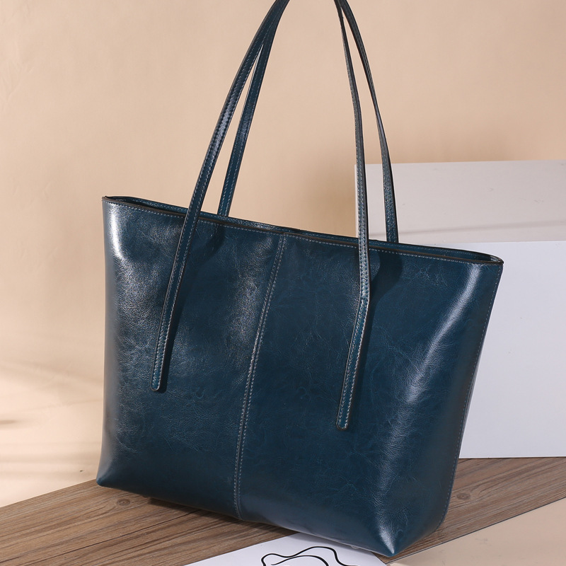 Bag Women's Large Capacity 2023 New Genuine Leather Ladies' Bags Big Brand Tote Bag Women's Cowhide Portable Shoulder Messenger Bag
