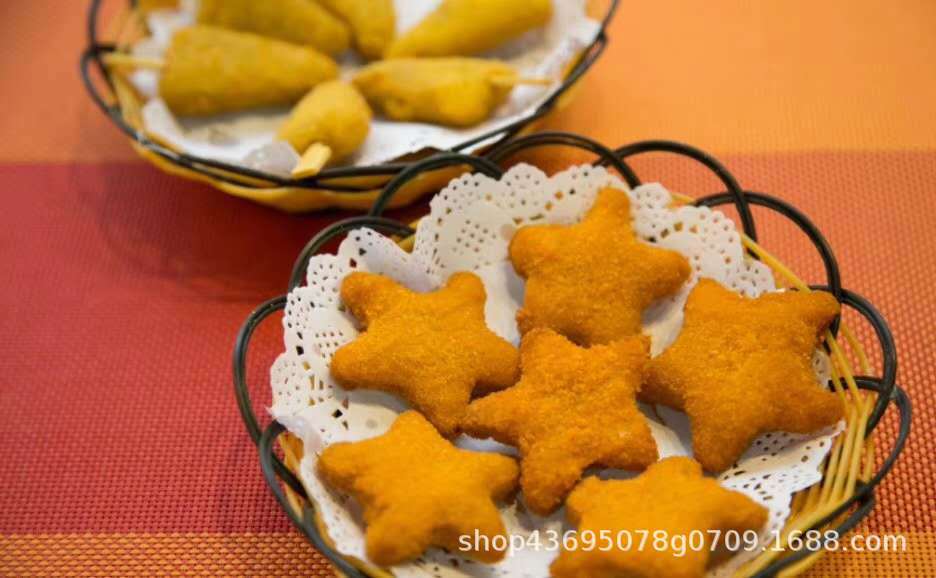 星香园幸运星鸡块 五星小鸡块油炸小吃1000克/10包 鸡块油炸小吃