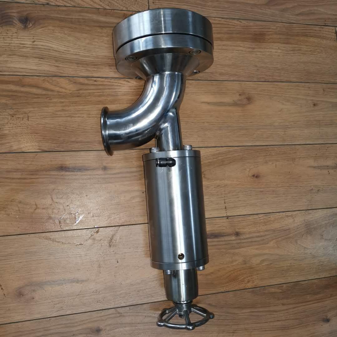 可手操气动罐底阀 锅底放料阀 乳化罐用下展式气动罐底阀 底阀