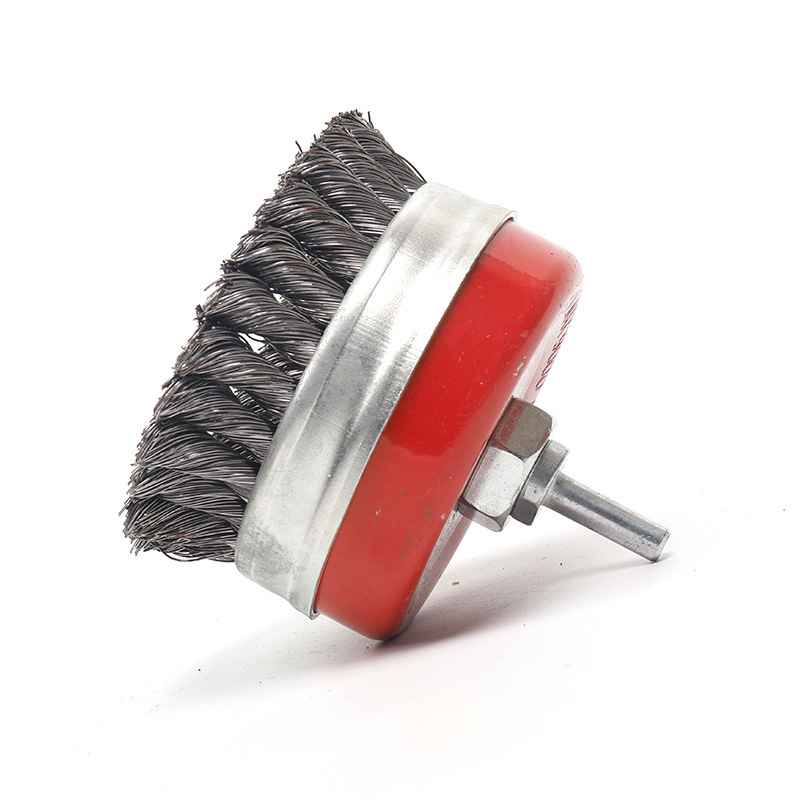 扭丝杯型钢丝刷角磨机专用带螺帽钢丝轮钢丝刷打磨除锈
