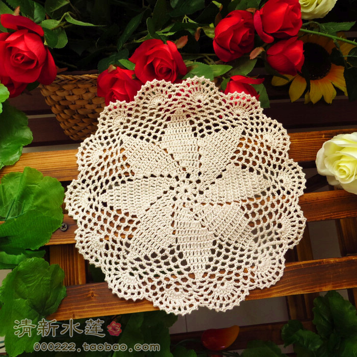 手工钩针手钩盘垫