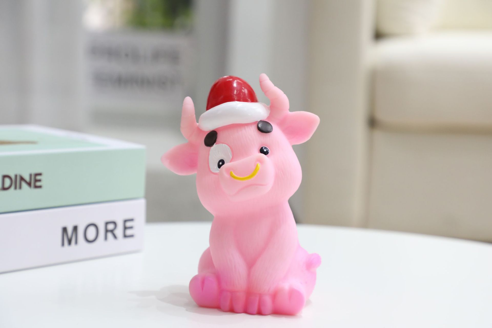 创意搪胶可爱萌萌牛存钱罐防摔卡通可爱男生女生生日礼品储钱罐