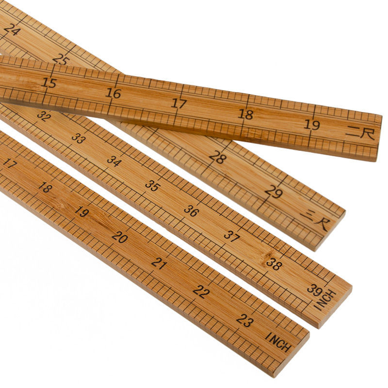 直尺量衣尺一米竹尺木尺教学尺裁缝尺量布尺木头尺子市寸英寸厘米