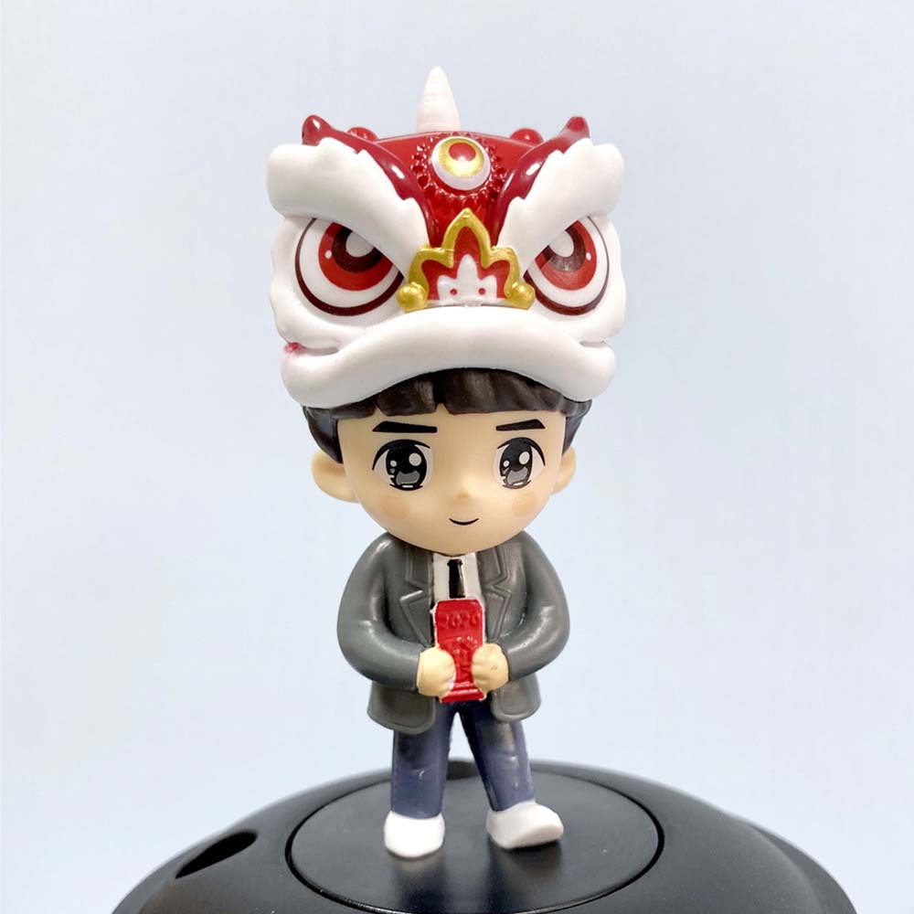 正版 唐人街探案3刘昊然王宝强造型公仔吸管杯唐探3玩偶杯子铁桶