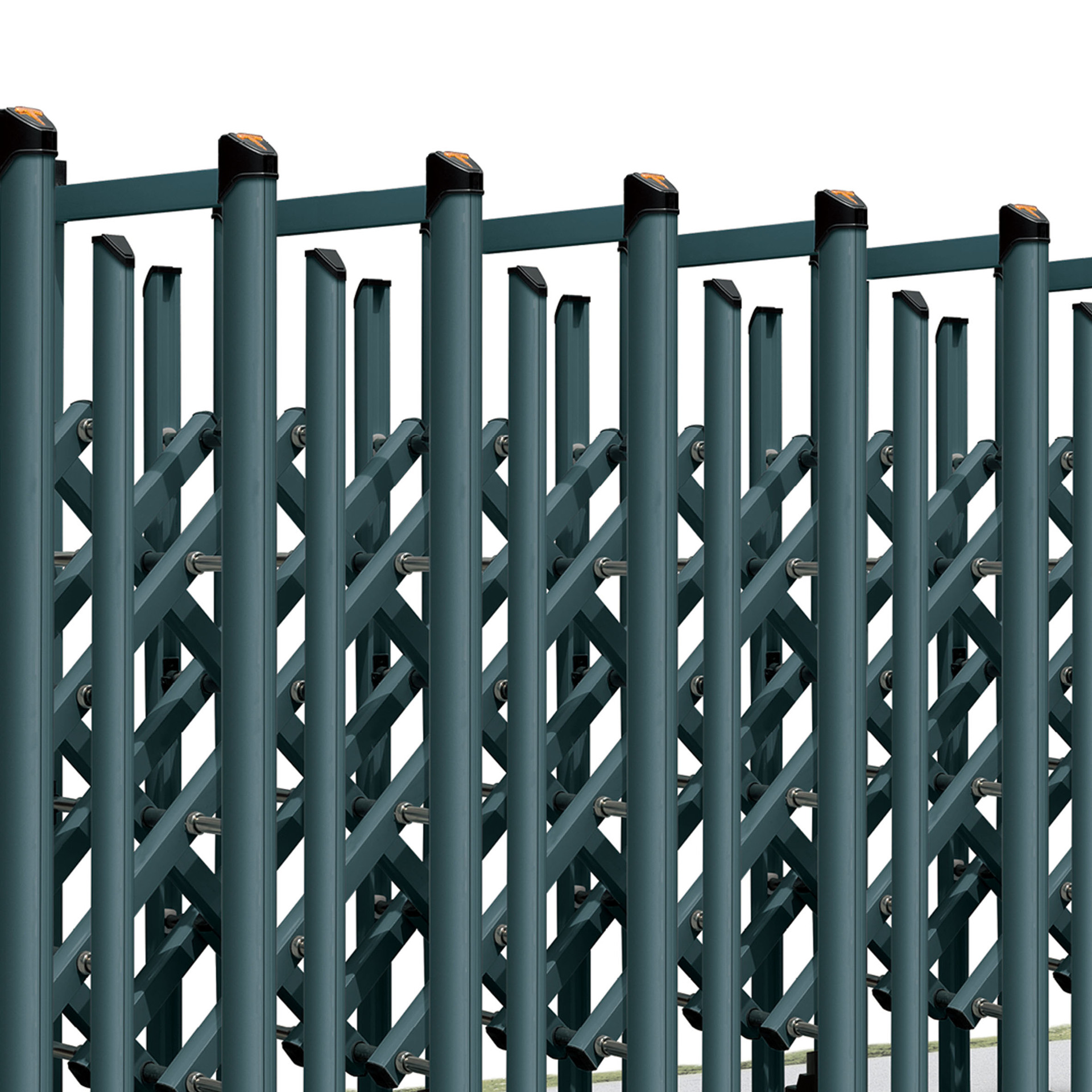 铝合金折叠电动伸缩门工厂大门小区别墅庭院防护伸缩门学校伸缩门