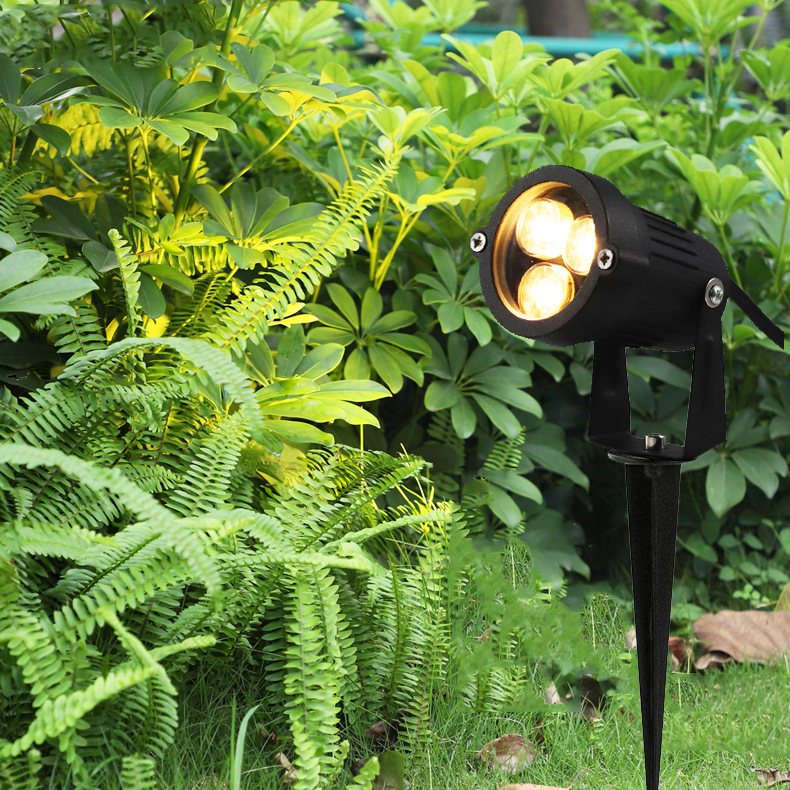 led照树灯草坪灯cob5w投光灯小树专用射灯花园庭院水插地灯投射灯