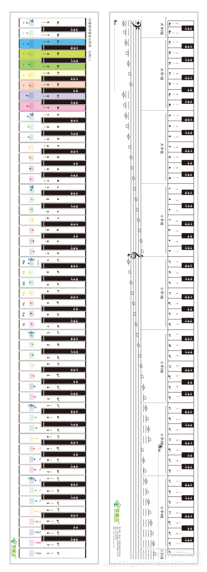 钢琴88键对照表图高清图片