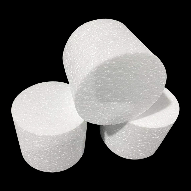 浙江厂家定制白色圆柱体泡沫填充泡沫 eps圆形泡沫板保丽龙泡沫