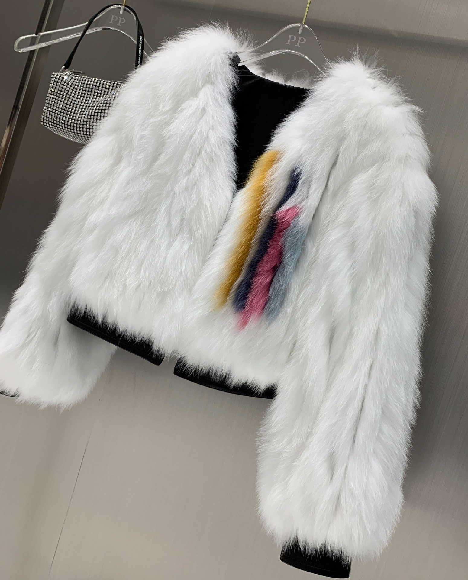 【厂家直销】2020年新款狐狸毛皮草外套 下摆纯羊皮时尚裘皮大衣