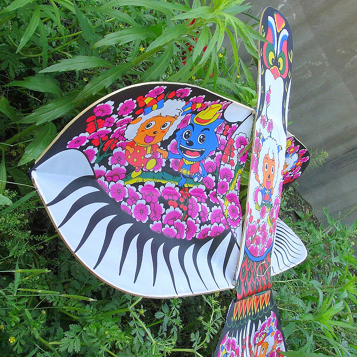 礼品潍坊传统竹子骨架风筝瘦长钻天沙燕 可用于古装摄影道具装饰