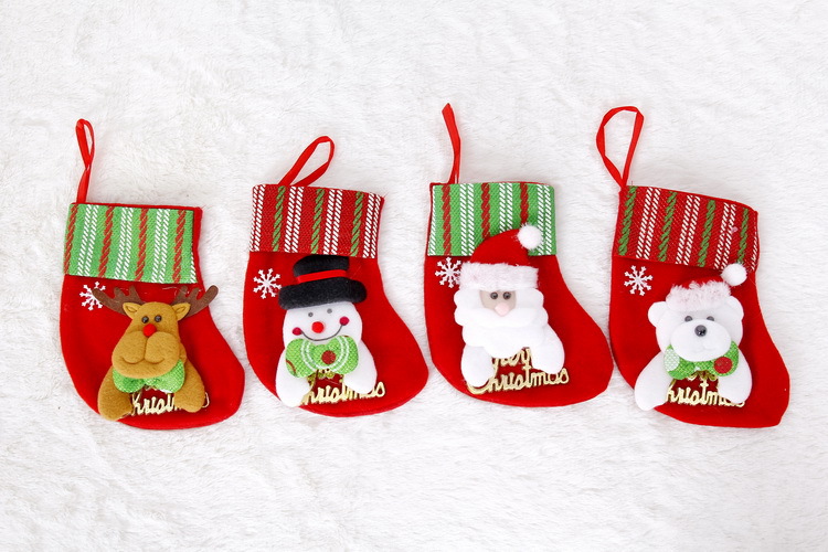 Christmas Decoration Little Socks Santa Snowman Deer Socks Christmas Tree Socks Pendant Gift Gift Bag
