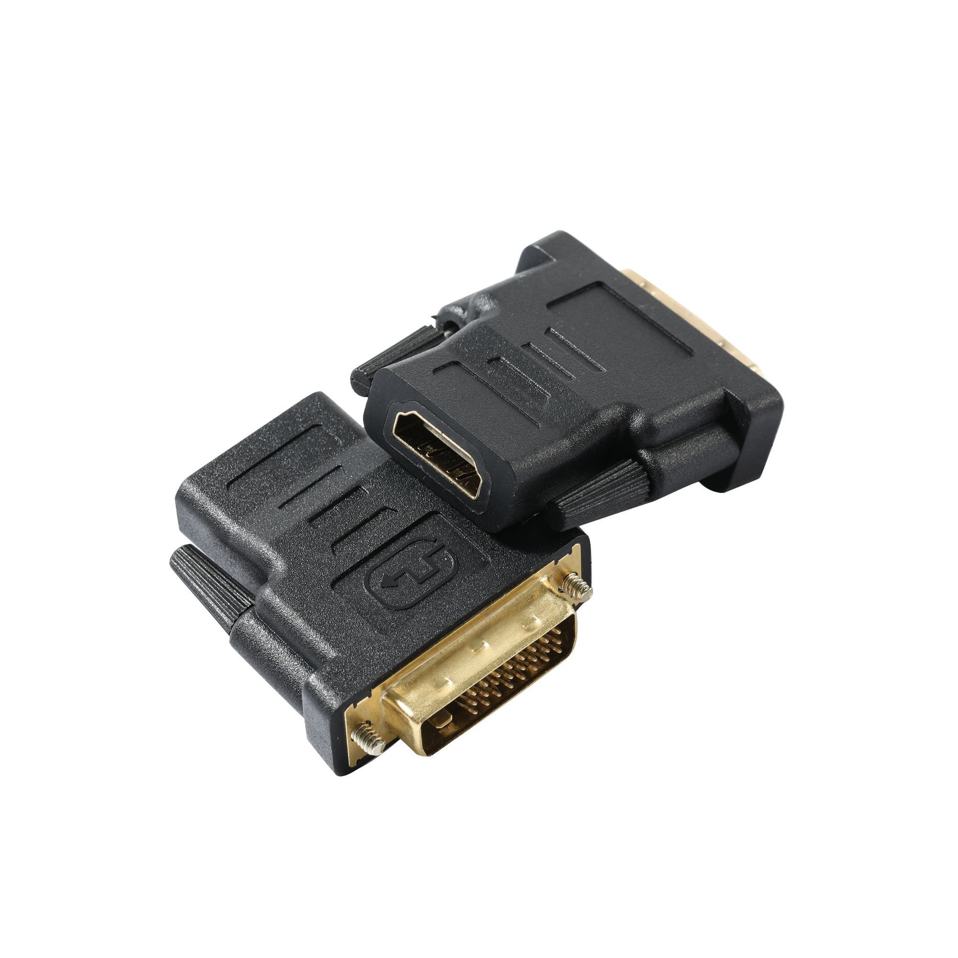 厂家供应镀金dvi(24 1)公转hdmi母 dvi公转hdmi母高清转接头