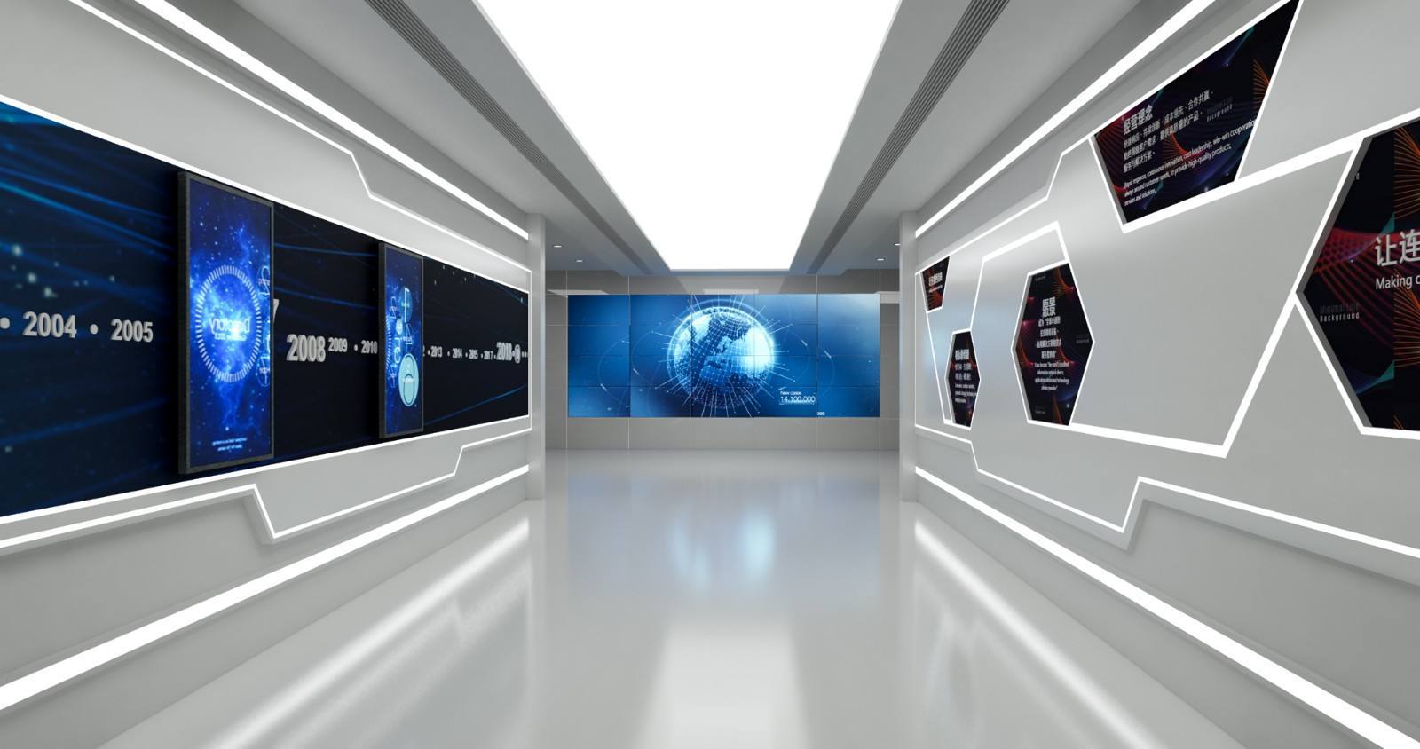 万马43寸互动滑轨屏高清触摸移动 电视一体机电动智能推拉屏定制