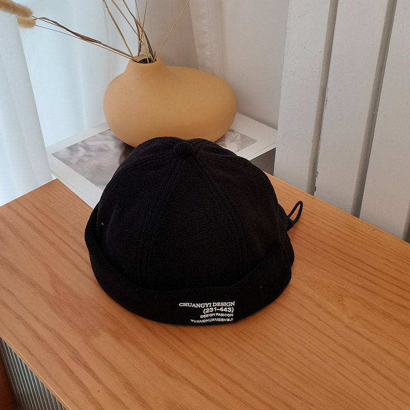 日系秋冬雅痞流氓地主帽女时尚街头潮人情侣学生无檐嘻哈瓜皮帽男