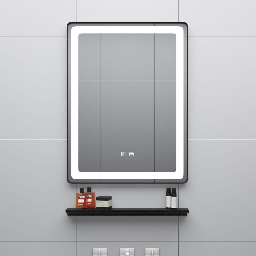 现代简约智能浴室镜 高清发光防雾浴室化妆镜 网红公主镜