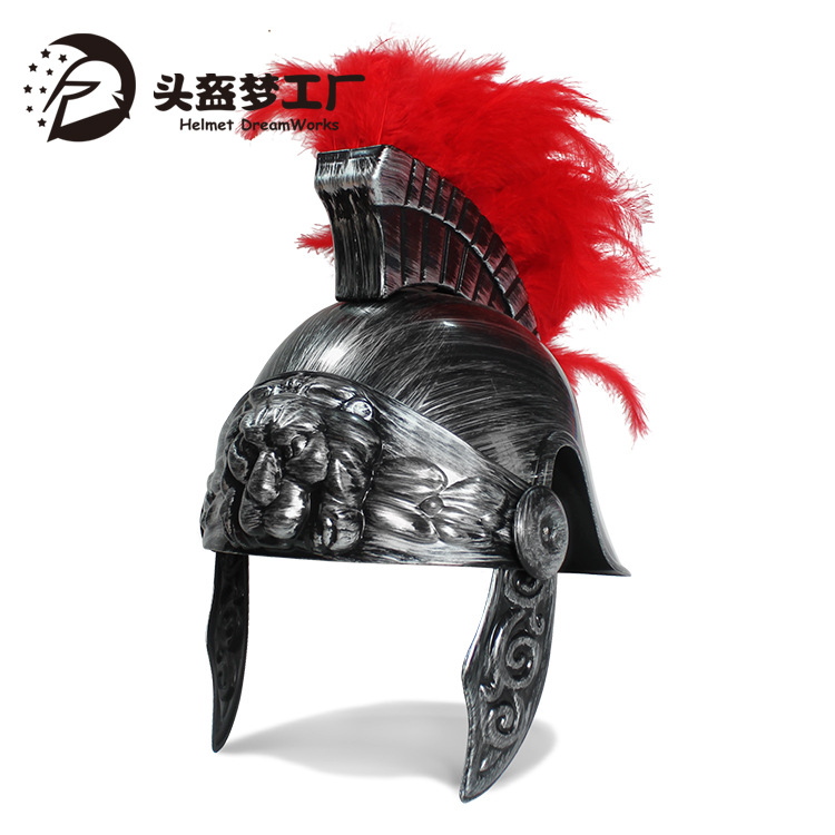 将军帽斯巴达勇士骑士头盔cosplay帽罗马勇士万圣节道具头盔