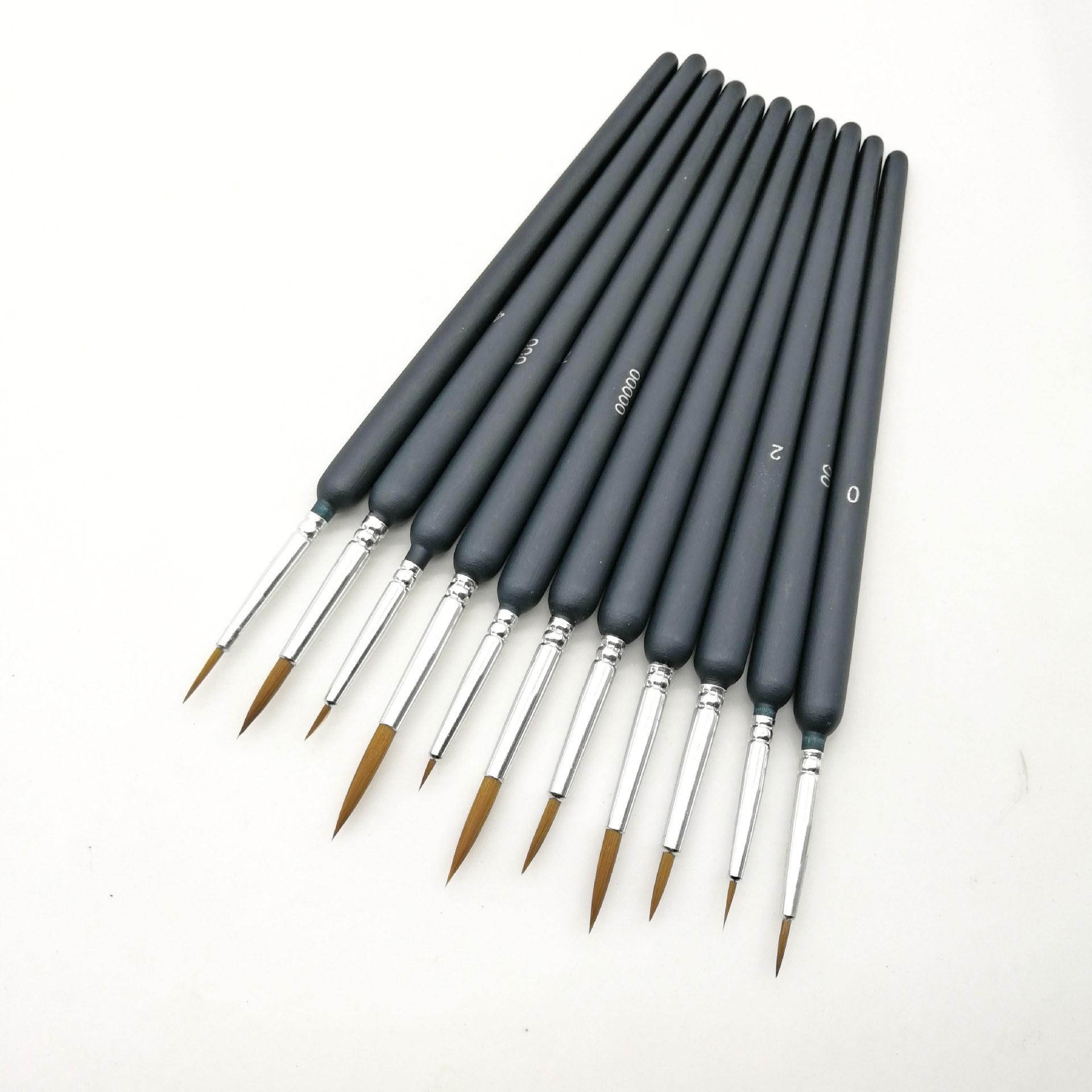 跨境专供狼毫勾线笔水粉水彩描线笔学生勾画笔极细套装厂家批发