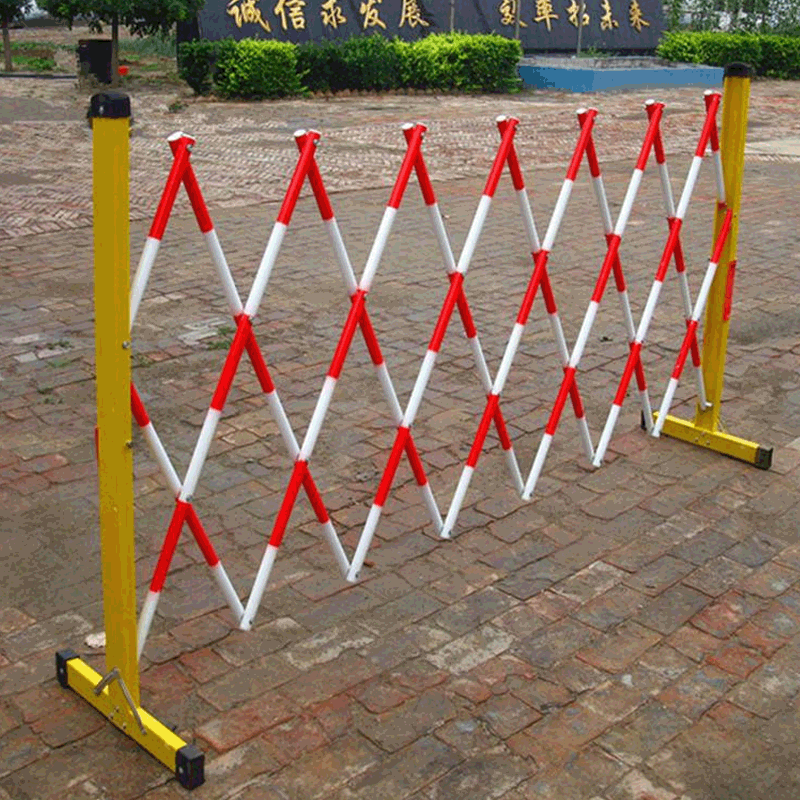 玻璃钢伸缩护栏折叠式临时隔离防护栏移动排队护栏隔离带伸缩护栏