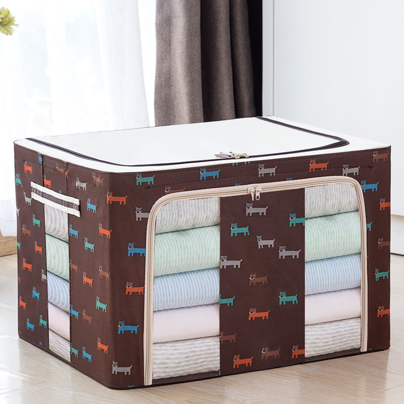 Wardrobe Collect Clothes Storage Box Fabric Oxford Cloth Finishing Box Box Bag Foldable Clothing Bag Household Appliances