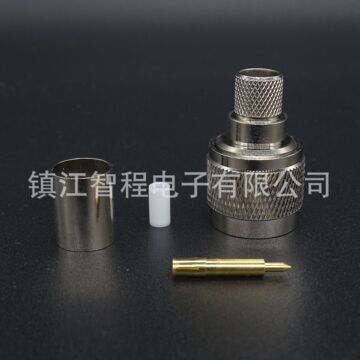 射频同轴连接器 n-j-7 n(l16)型公头连接器压接lmr400等电缆-阿里巴巴