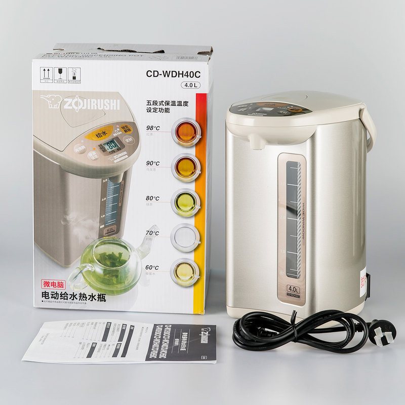 Zojirushi/ZOJIRUSHI CD-WDH30C/40C Household Stainless Steel Heat Preservation Water Boiling Electric Kettle