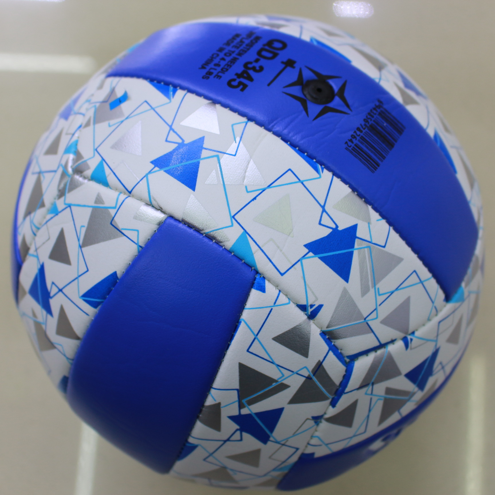 5号排球 青春蓝高发泡中考标准比赛用软排球可来样定做可代发