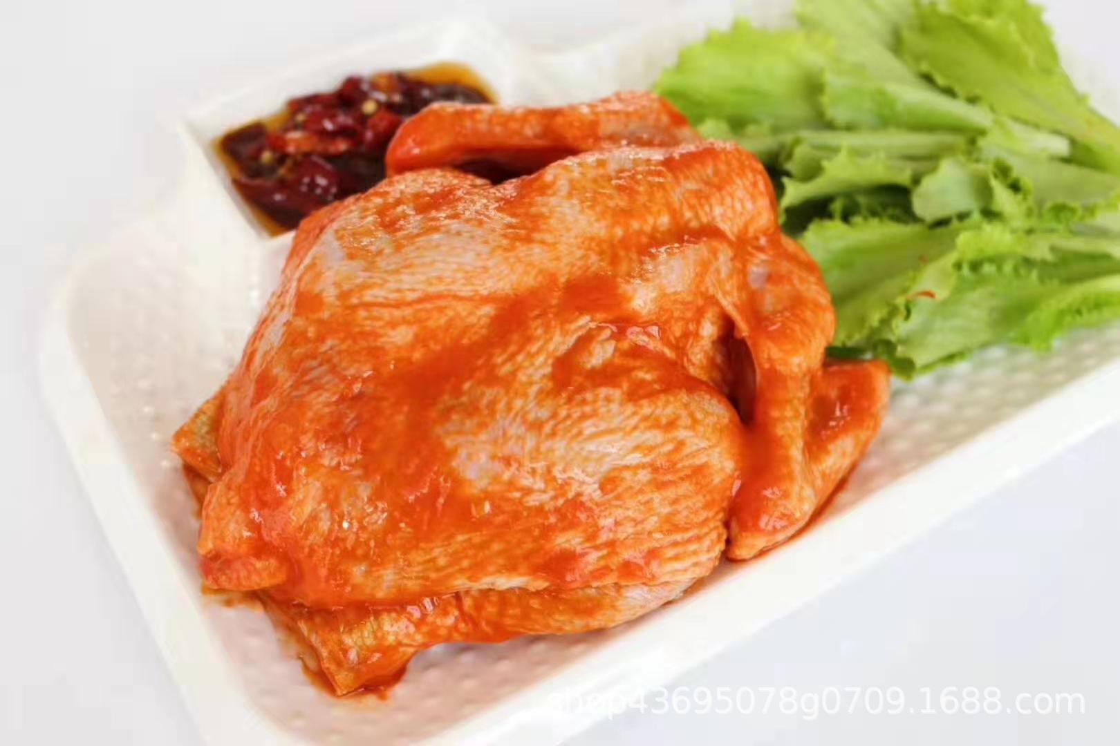 奥尔良童子鸡 烤鸡500克一只商用蜜汁烤全鸡西装鸡炸全鸡20只/件