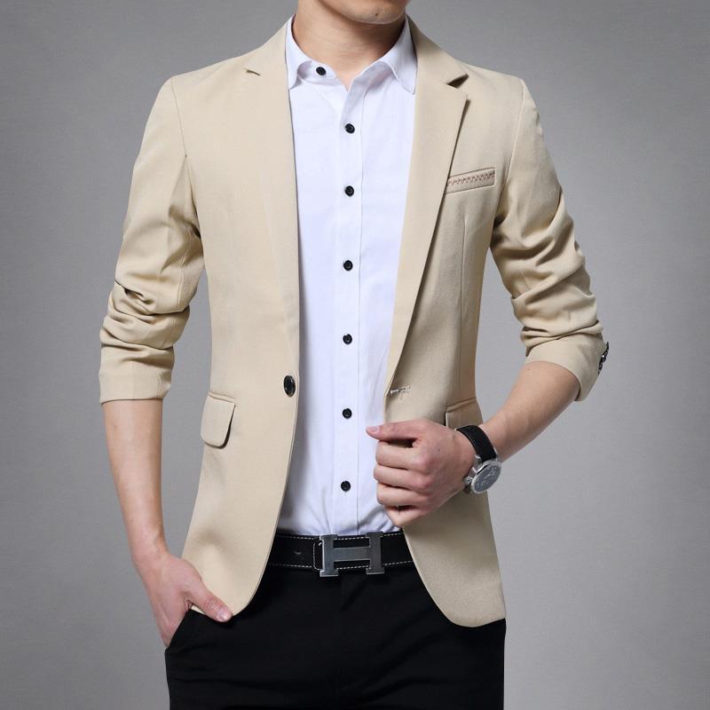 春季男士休闲西服青年韩版修身薄款小西装学生外套男商务便装礼服