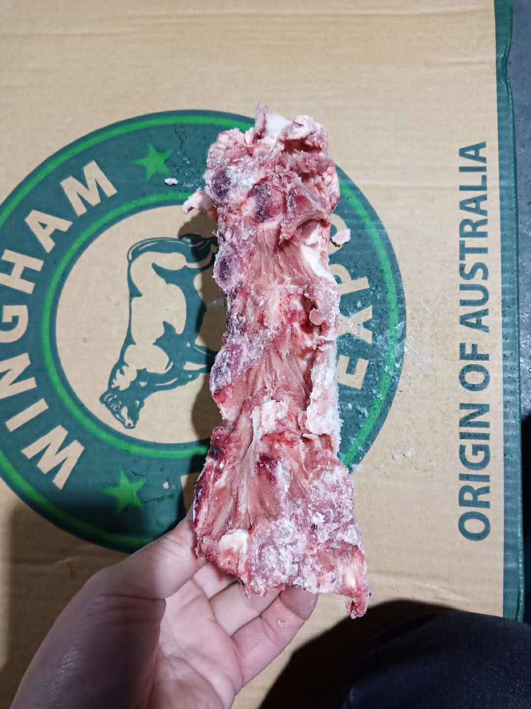 澳洲154厂牛脊骨冷冻牛骨头牛椎骨带肉牛骨整件出售 抄码量大从优