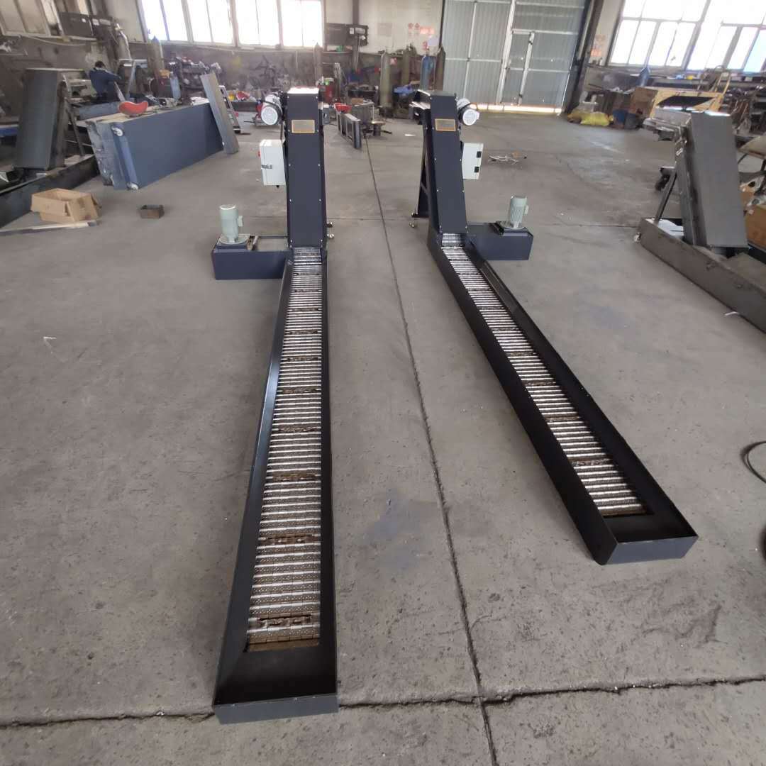 数控机床用链板排屑机输送废料铁屑自动排屑器龙门铣链板排屑机