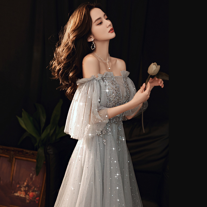 蕾丝蓬蓬连衣裙欧美女装中裙睫毛晚礼服特价清货2019年爆款速卖通ebay