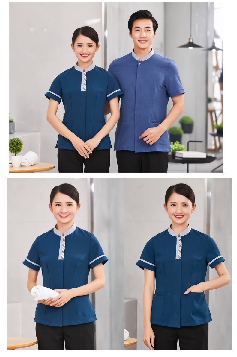 新款保洁服夏装短袖保姆服养老院护工服 清洁工作服
