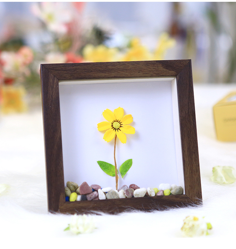 立体中空创意diy手工衍纸相框6 7寸a4a3干花画框植物蝴蝶标本装裱