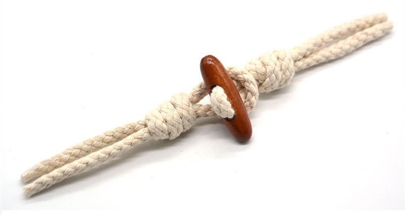 厂家麻绳棉绳打结对扣木头橄榄扣绳结对扣大衣外套休闲皮袢皮搭扣