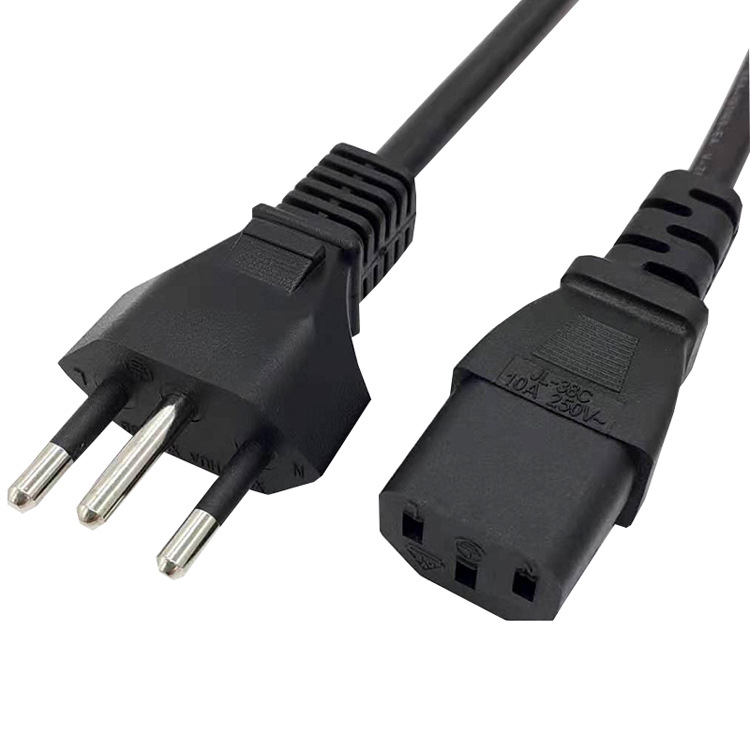 5米巴西品字尾插头电源线