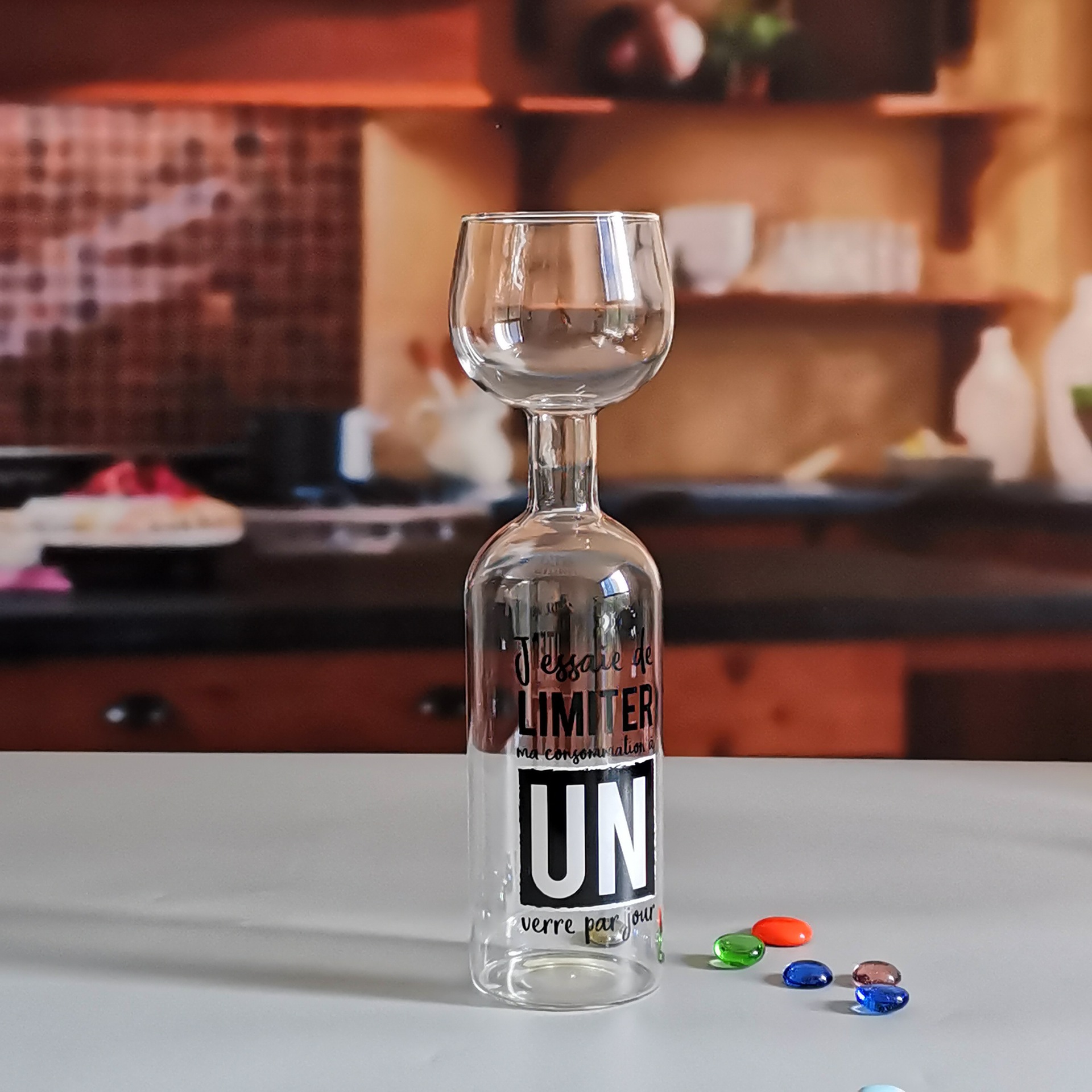 人工吹制一瓶快红酒瓶 热销红酒醒酒器 玻璃酒瓶 酒吧专用醒酒器