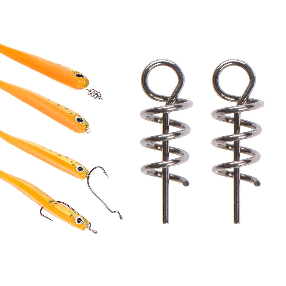 赛高10pcs不锈钢钢丝 弹簧锁针多个规格路亚小配件垂钓用品渔具